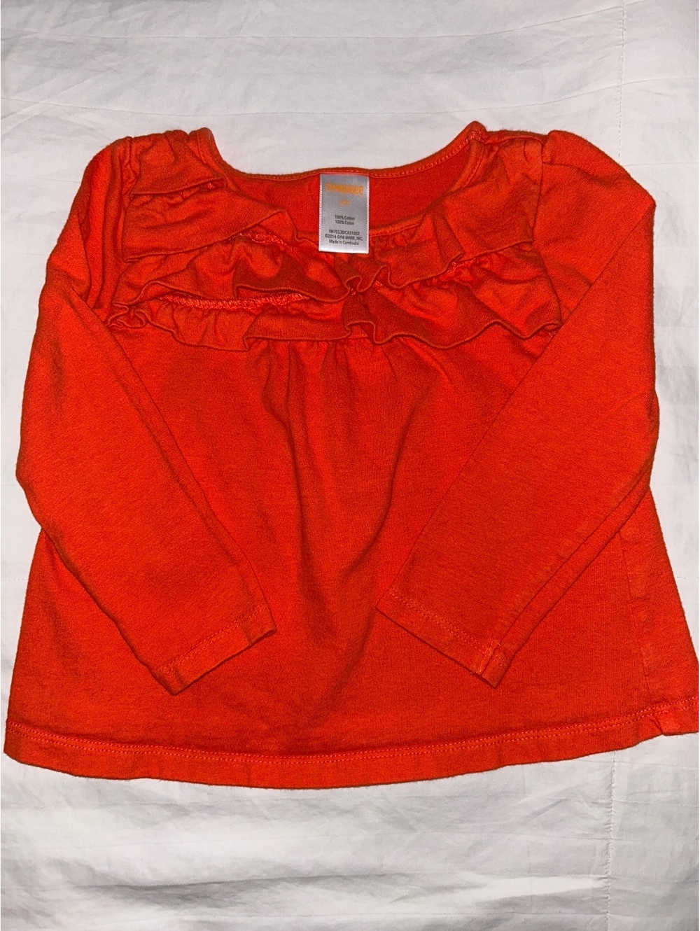 Toddler Girl Gymboree Orange Long Sleeve Sz 2T